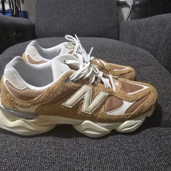 New Balance Tan and White Sneakers main image 4